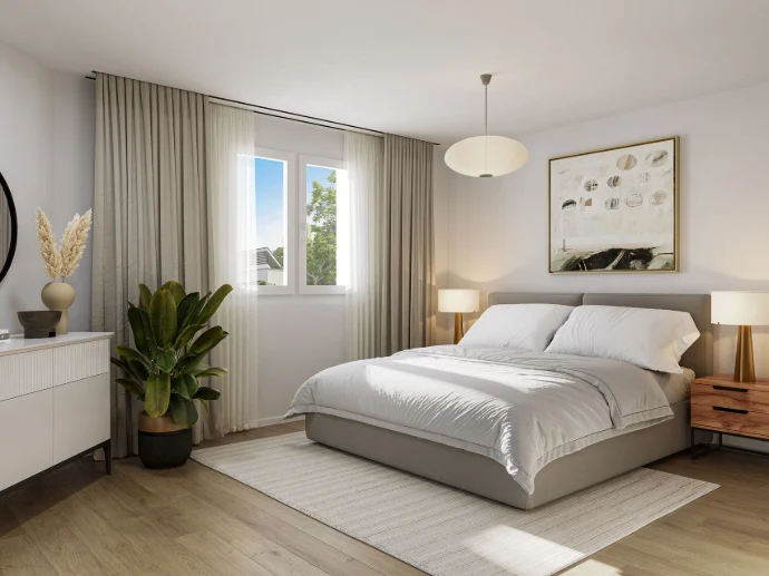 Innenvisualisierung Schlafzimmer
