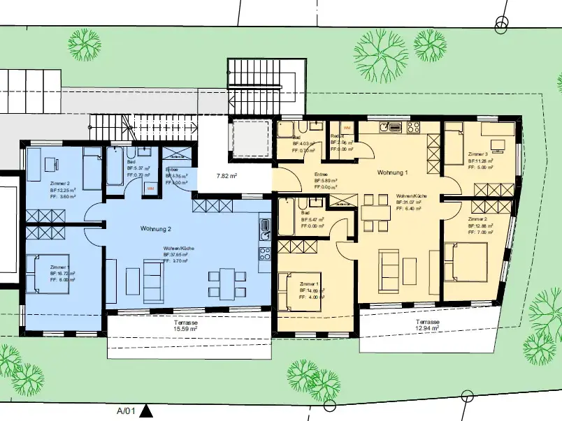 2D Grundrissvisualisierung 2D Grundrissvisualisierung