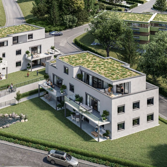 3D Aussenvisualisierung Wohnungen