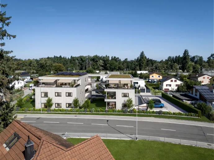 3D Visualisierung Mehrfamilienaus Projekt Schweiz