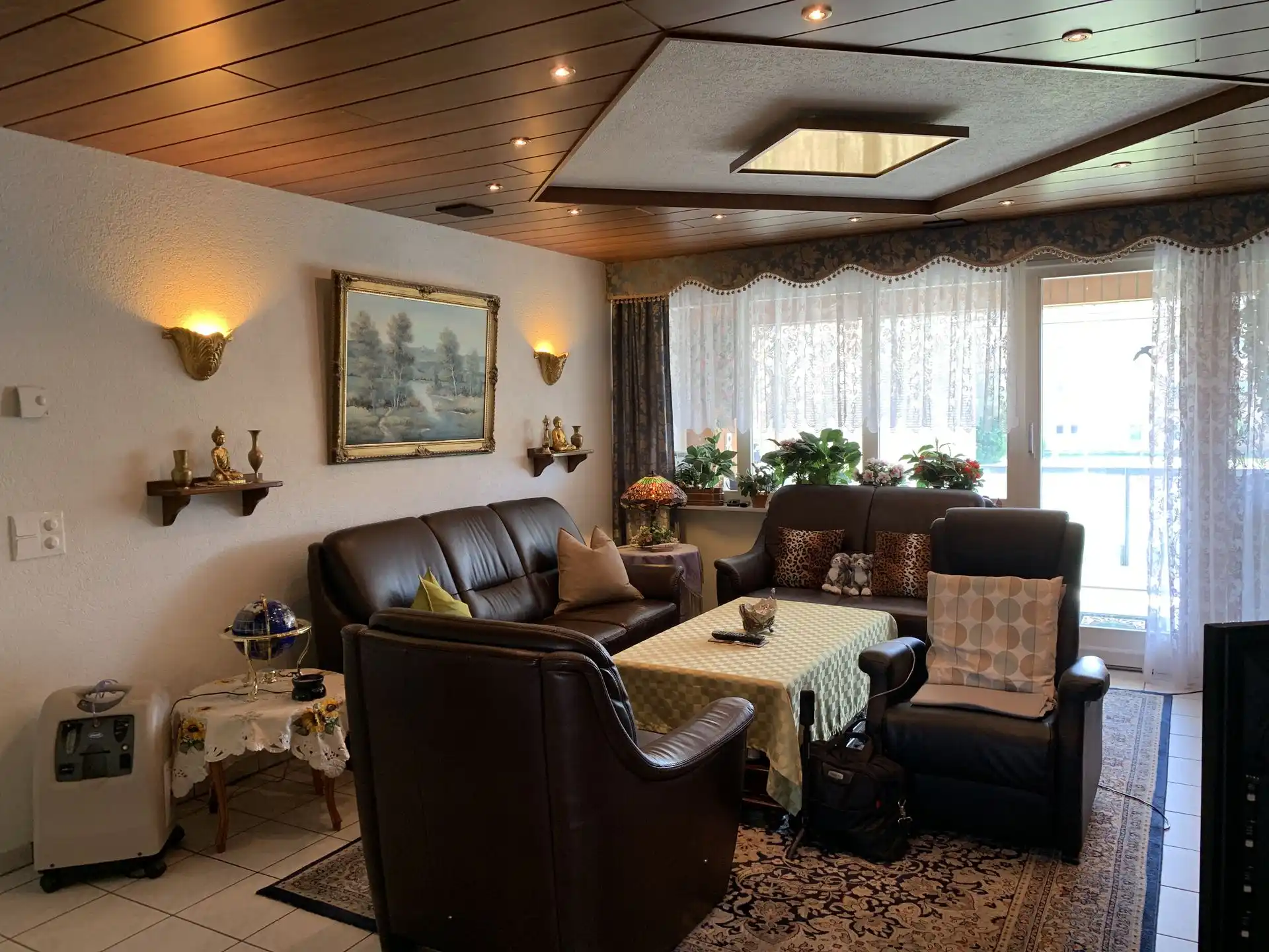 Wohnzimmer vor der 3D-Visualisierung